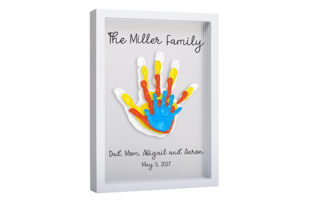 Pearhead Clear Family Print Frame - White