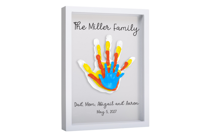 Pearhead Clear Family Print Frame - White