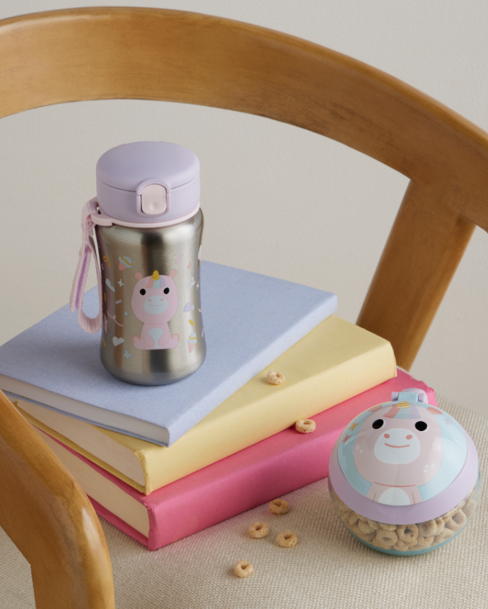 Skip Hop Besties Squad Stainless Steel Straw Bottle | 4 Colors