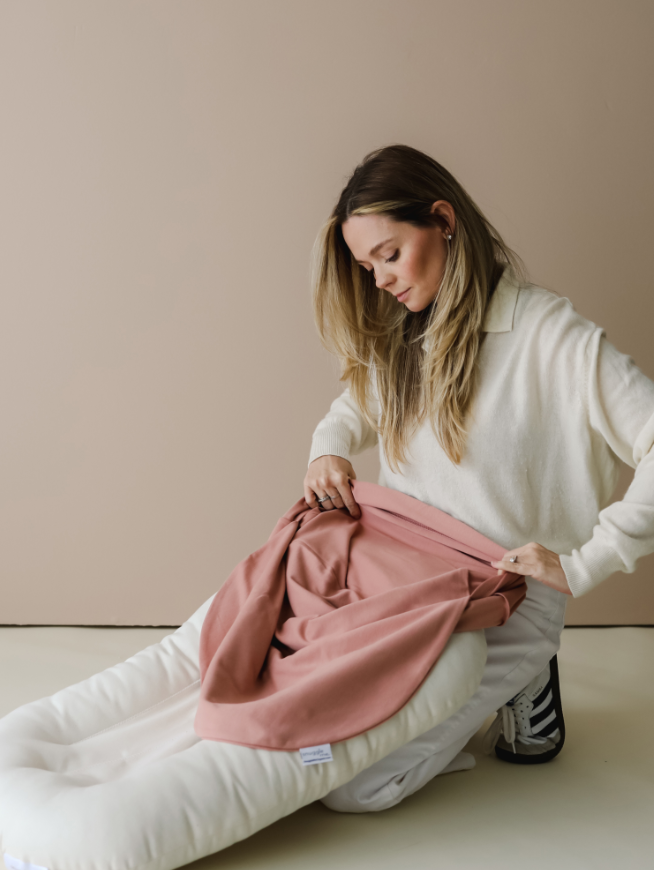 Snuggle Me  Natural Infant Lounger with Birch Cover | 4 Colors