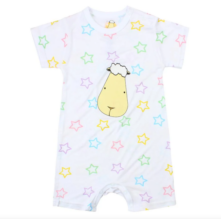 MooMooKow Baa Baa Sheepz Short Sleeve Romper - Various Designs (0M - 24M)