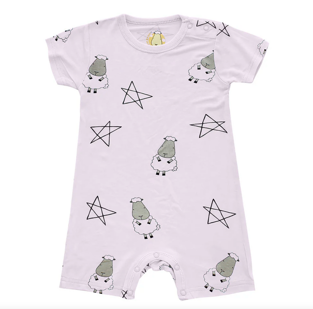 MooMooKow Baa Baa Sheepz Short Sleeve Romper - Various Designs (0M - 24M)