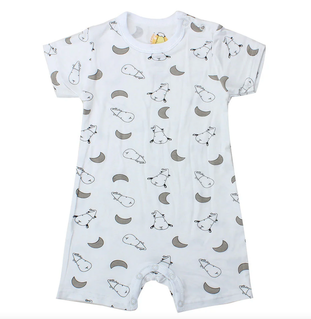 MooMooKow Baa Baa Sheepz Short Sleeve Romper - Various Designs (0M - 24M)