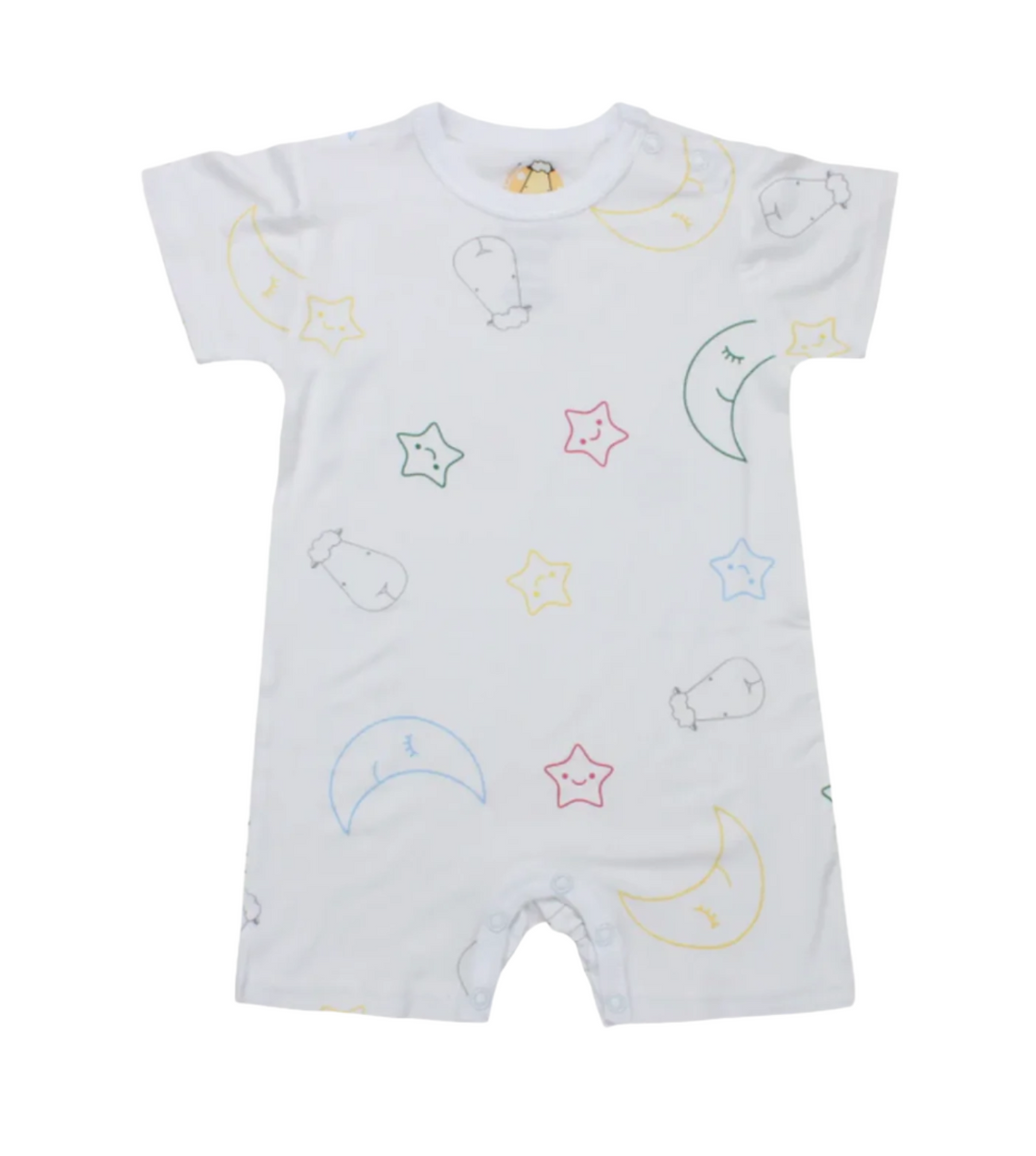 MooMooKow Baa Baa Sheepz Short Sleeve Romper - Various Designs (0M - 24M)