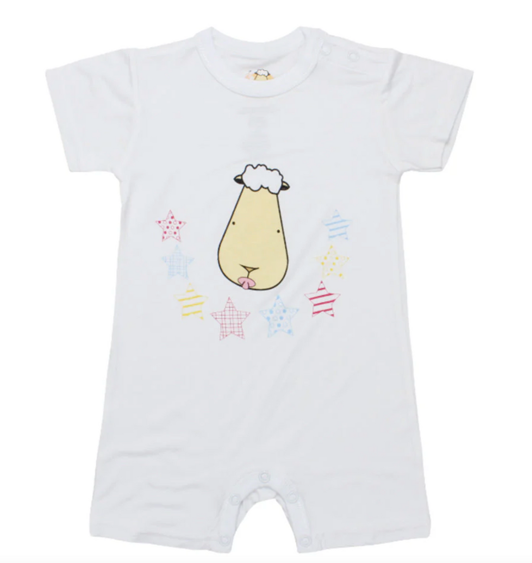 MooMooKow Baa Baa Sheepz Short Sleeve Romper - Various Designs (0M - 24M)