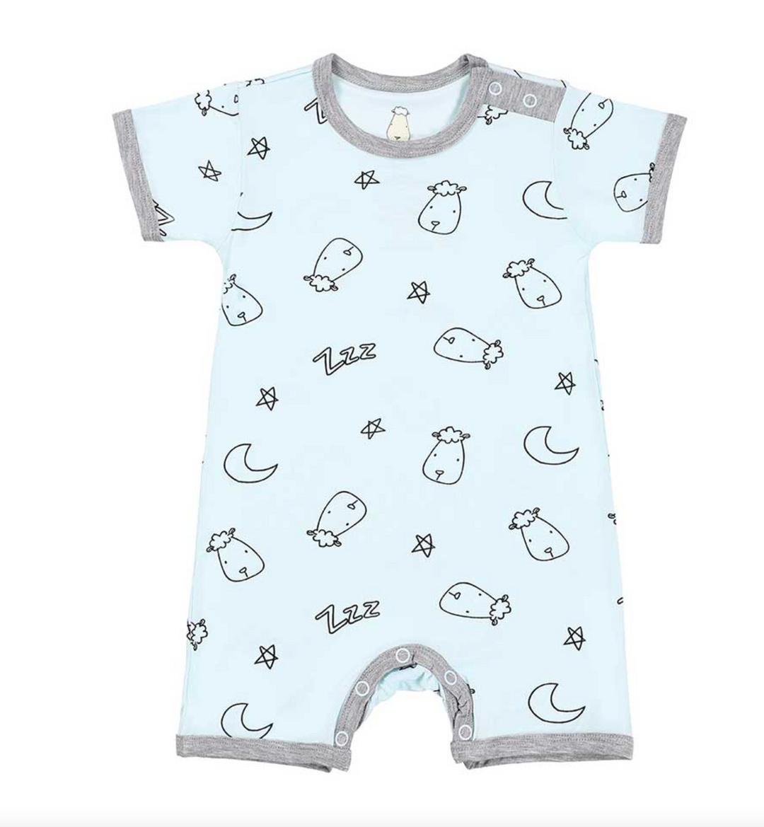 MooMooKow Baa Baa Sheepz Short Sleeve Romper - Various Designs (0M - 24M)