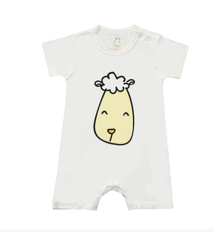 MooMooKow Baa Baa Sheepz Short Sleeve Romper - Various Designs (0M - 24M)