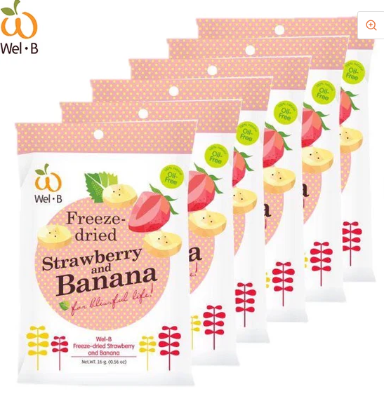 Wel B - Freeze Dried Fruits | 5 flavors | 6x12g