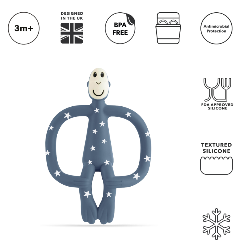 Matchstick Monkey Original Teething Toy with Tail | 9 Colors