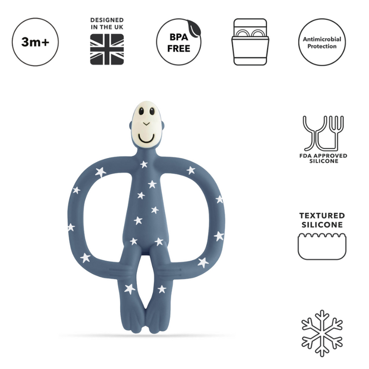 Matchstick Monkey Original Teething Toy with Tail | 9 Colors