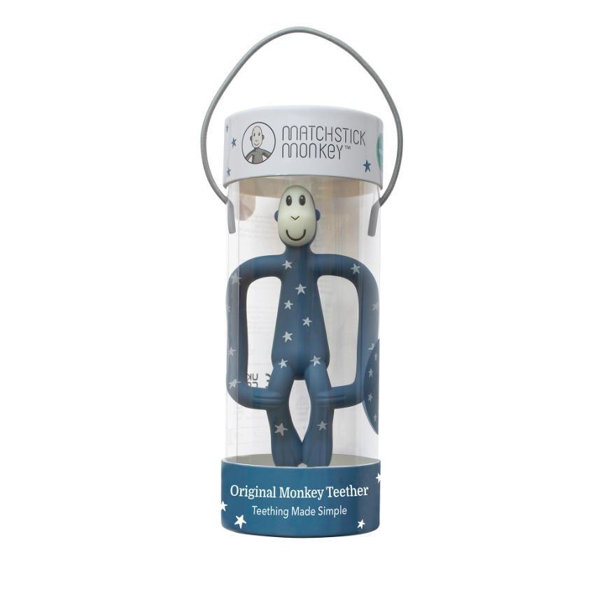 Matchstick Monkey Original Teething Toy with Tail | 9 Colors