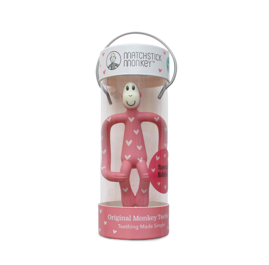 Matchstick Monkey Original Teething Toy with Tail | 9 Colors