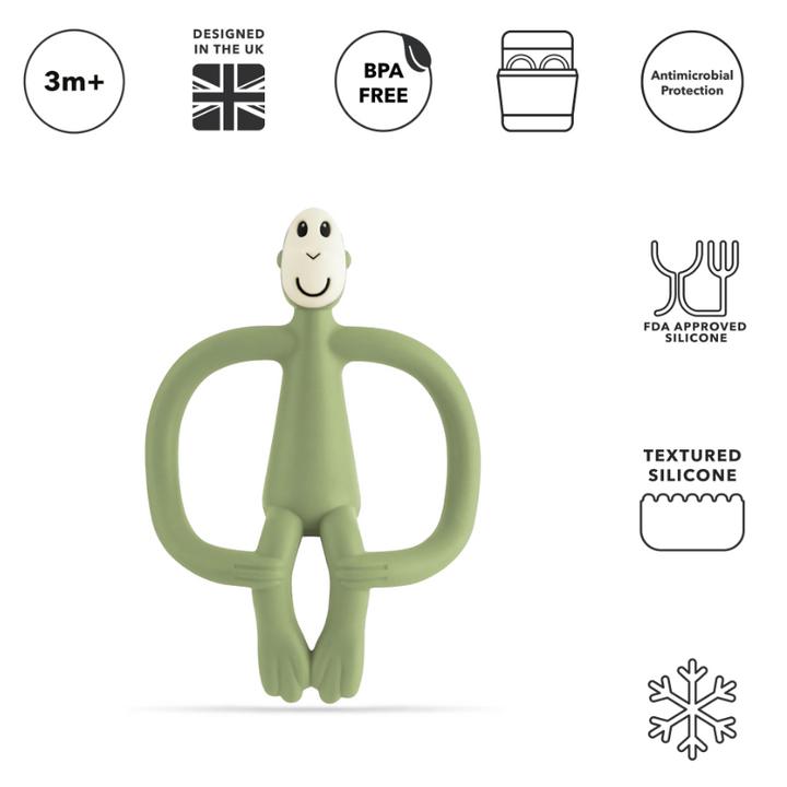 Matchstick Monkey Original Teething Toy with Tail | 9 Colors
