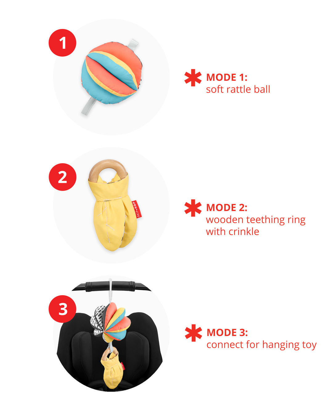 Skip Hop Discoverosity 3-in-1 Classic Stroller Toy