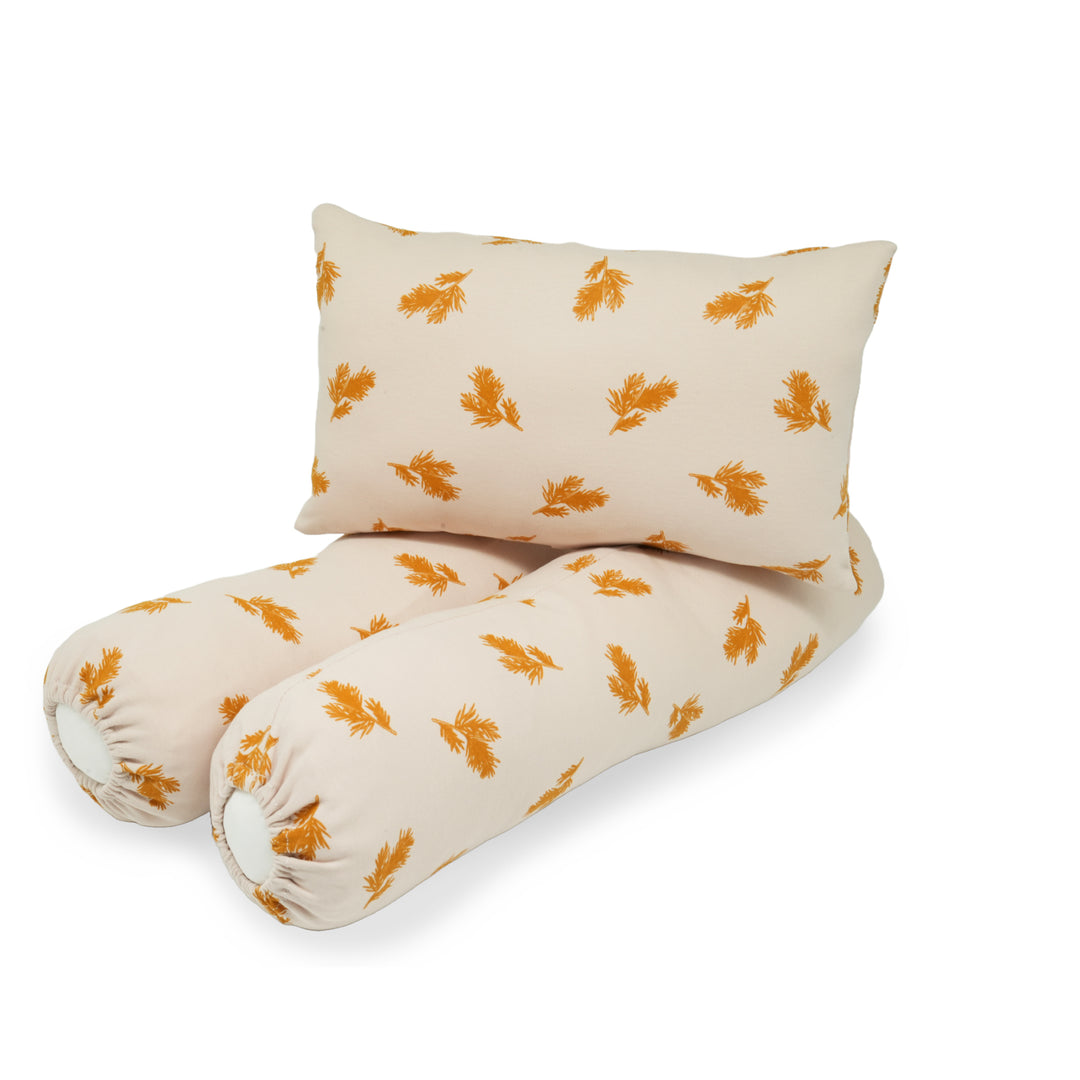 HAPPY COT BABY PILLOW & BOLSTER SET - EAR OF WHEAT