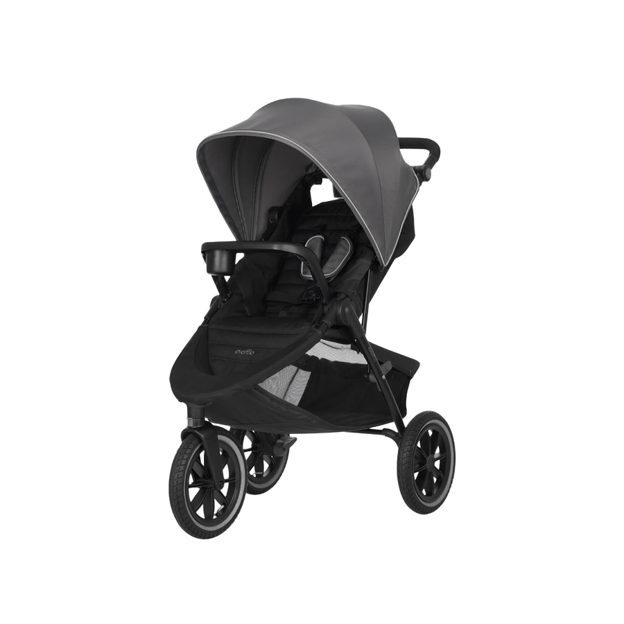 evenflo folio 3 wheel stroller Evenflo Folio3 Stroll & Jog Travel System with LiteMax 35 Infant Car S – Jarrons & Co