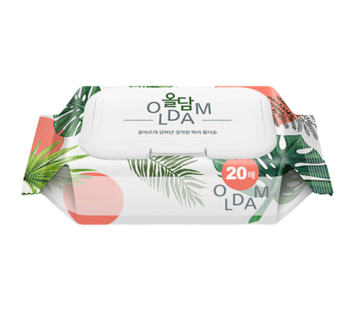 OLDAM Portable Mini Baby Wet Wipes | Carton Deal 20pcs x 20 packs