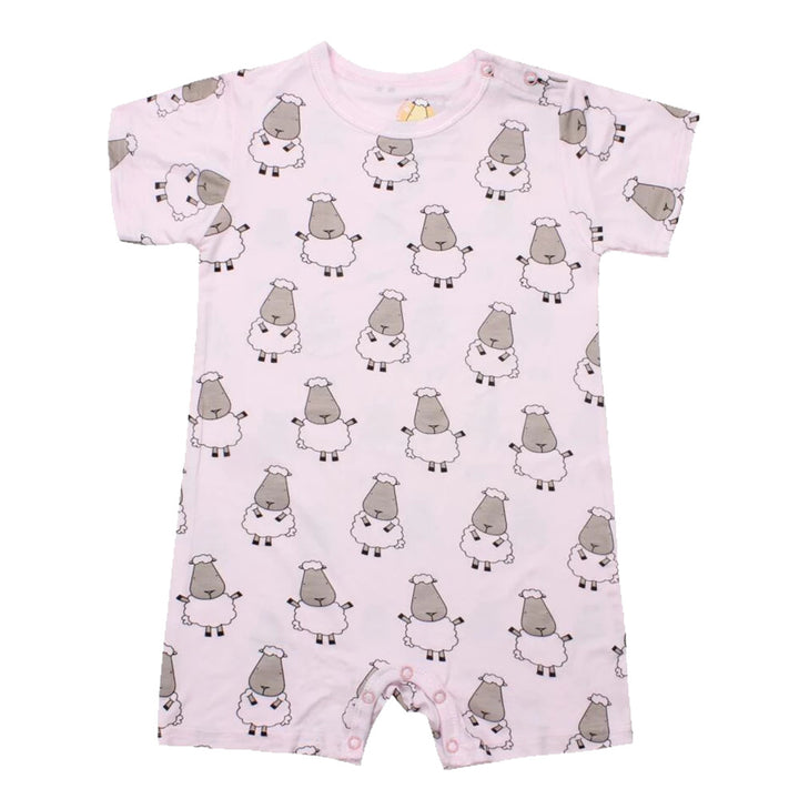 MooMooKow Baa Baa Sheepz Short Sleeve Romper - Various Designs (0M - 24M)