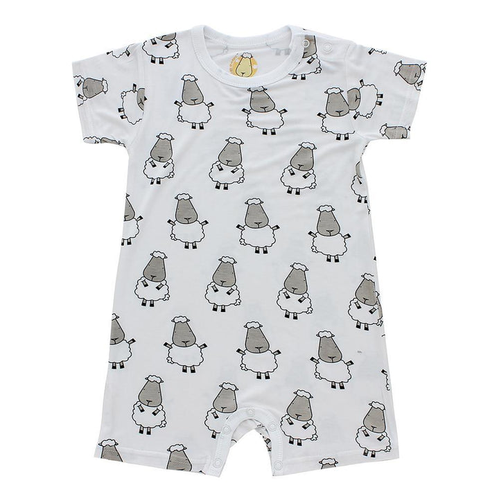 MooMooKow Baa Baa Sheepz Short Sleeve Romper - Various Designs (0M - 24M)