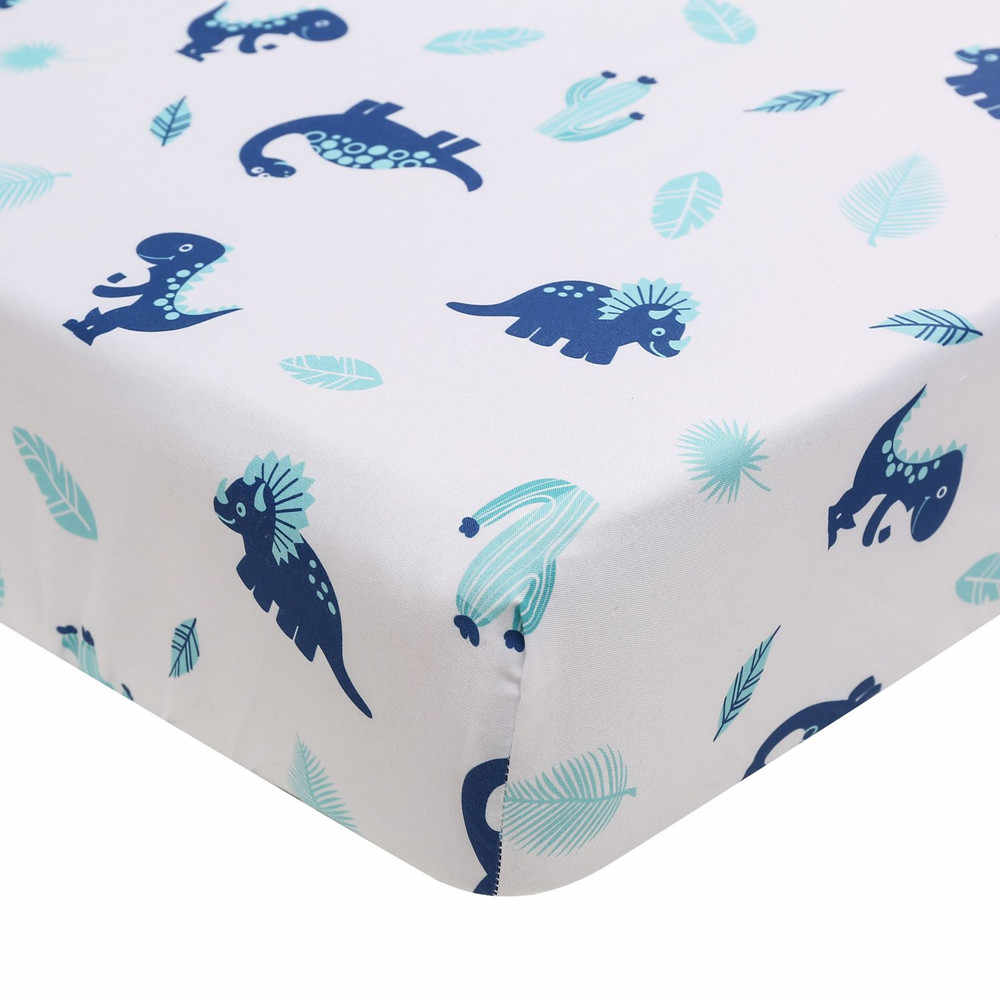 Happy Cot 100% Polyester Fitted Sheet - Dino Land (B17)