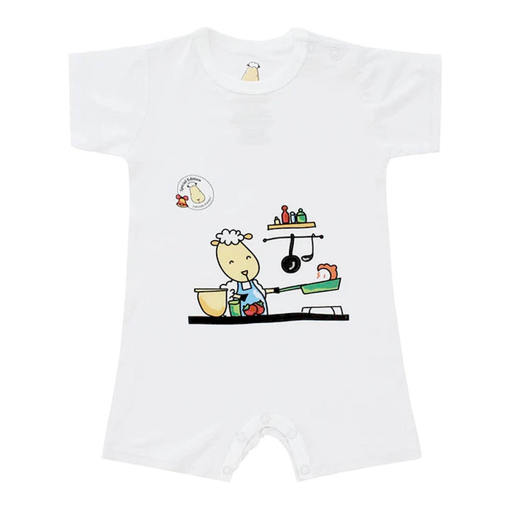 MooMooKow Baa Baa Sheepz Short Sleeve Romper - Limited Edition (0M - 24M)