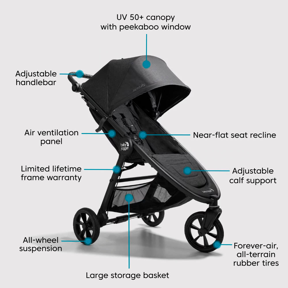 Baby Jogger City Mini® GT2 Stroller - Opulent Black