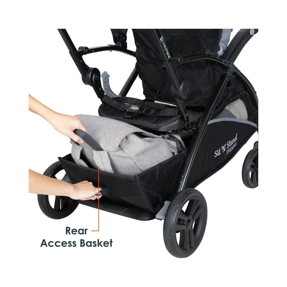 Stroller sit and outlet stand