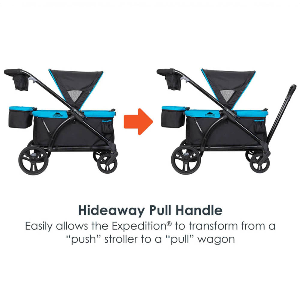 Baby Trend Expedition® 2-in-1 Stroller Wagon PLUS - Ultra Marine / Ultra Grey / Ultra Black