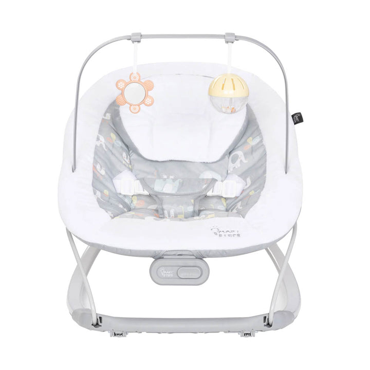 Baby Trend Smart Steps My First Rocker 2 Bouncer - Two of a Kind Grey