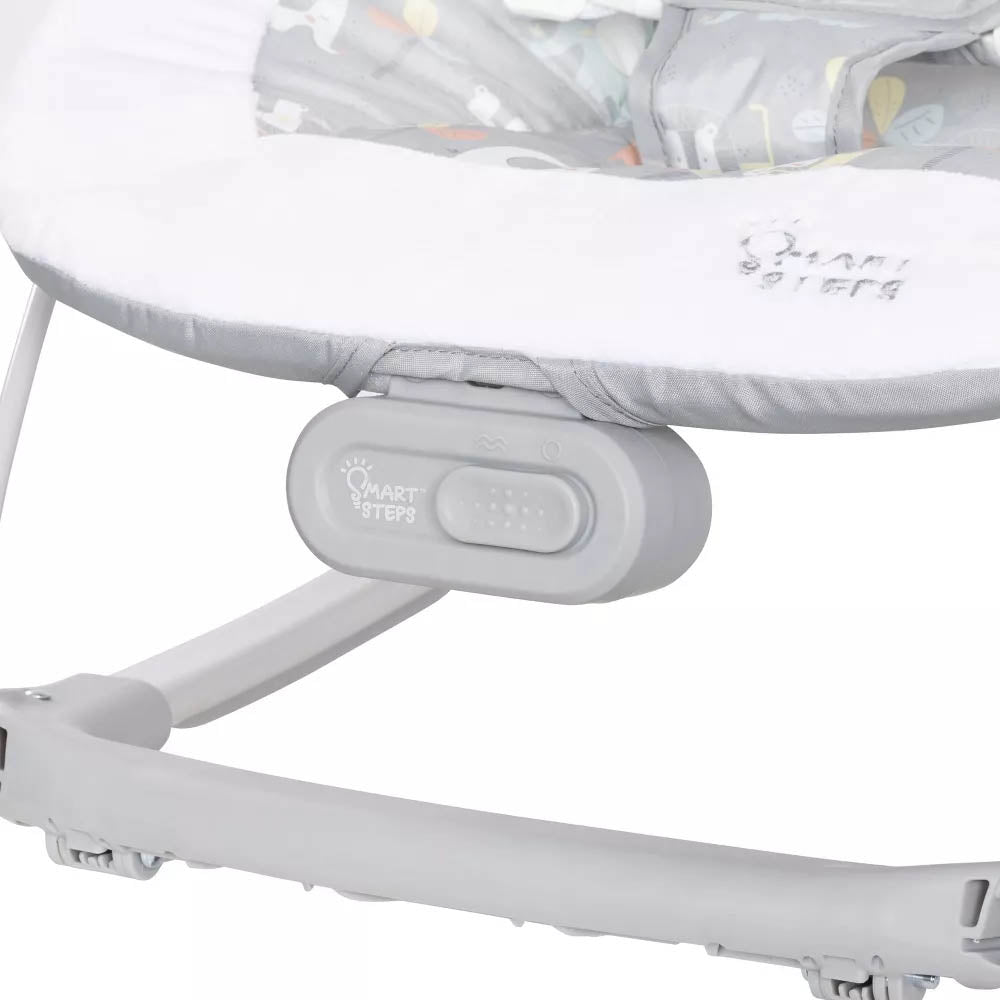 Baby Trend Smart Steps My First Rocker 2 Bouncer - Two of a Kind Grey