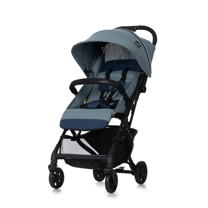 Evenflo PilotLX™ Lightweight Compact Stroller - Blue / Black / Denim / Beige