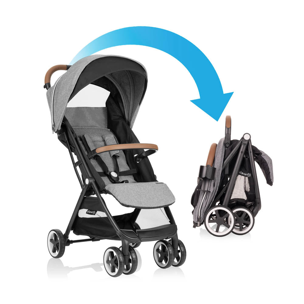 Evenflo Gold Otto Self-Folding Lightweight Travel Stroller - Moonstone Gray