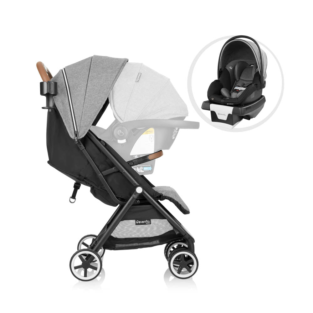 Evenflo Gold Otto Self-Folding Lightweight Travel Stroller - Moonstone Gray