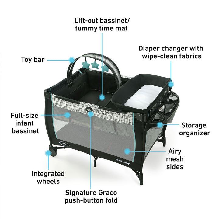 Graco Pack ‘n Play® Anywhere Dreamer™ Playard - Hattie