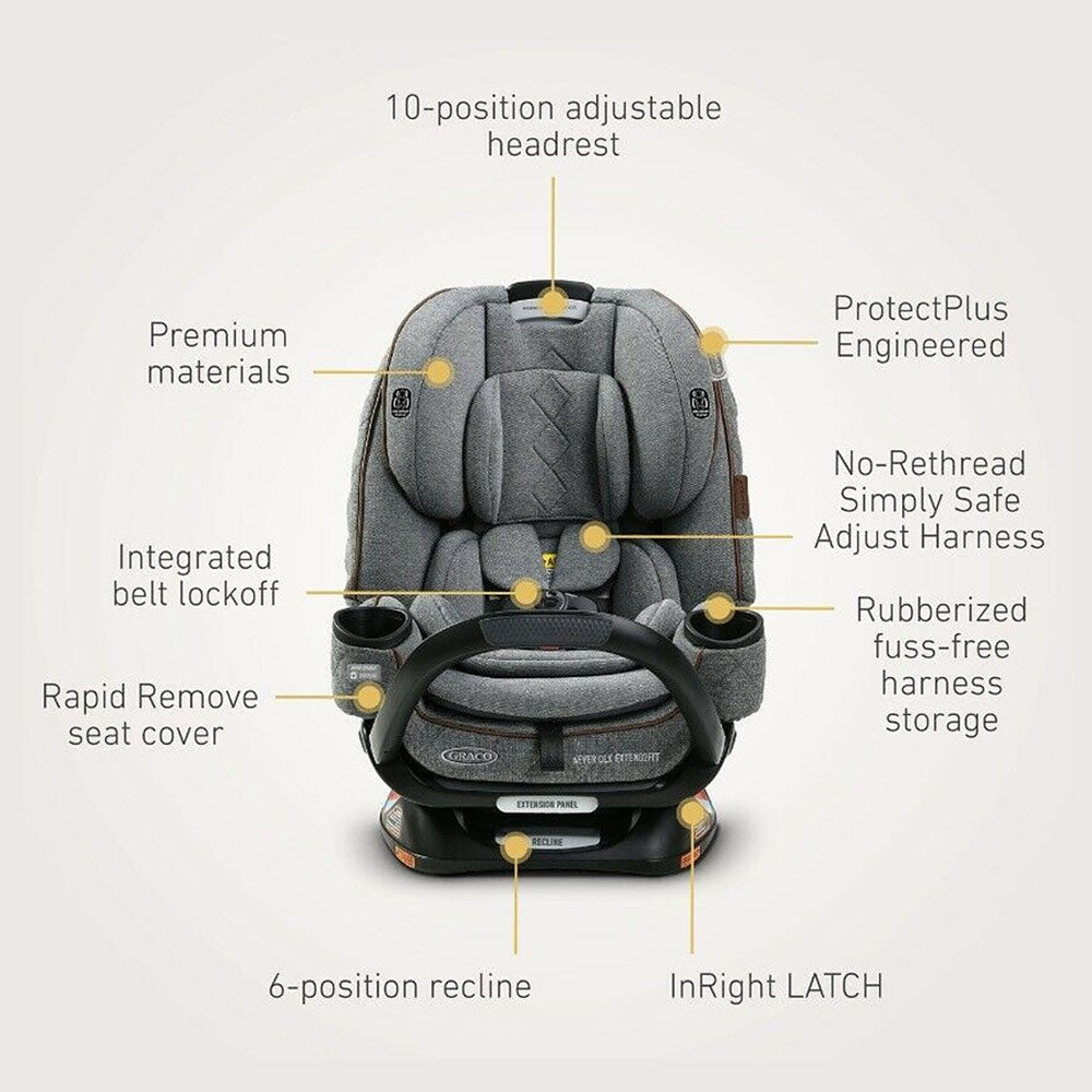 Graco® Premier 4Ever® DLX Extend2Fit® 4-in-1 Car Seat ft. Anti-Rebound Bar - Savoy™ Collection (Online Exclusive)