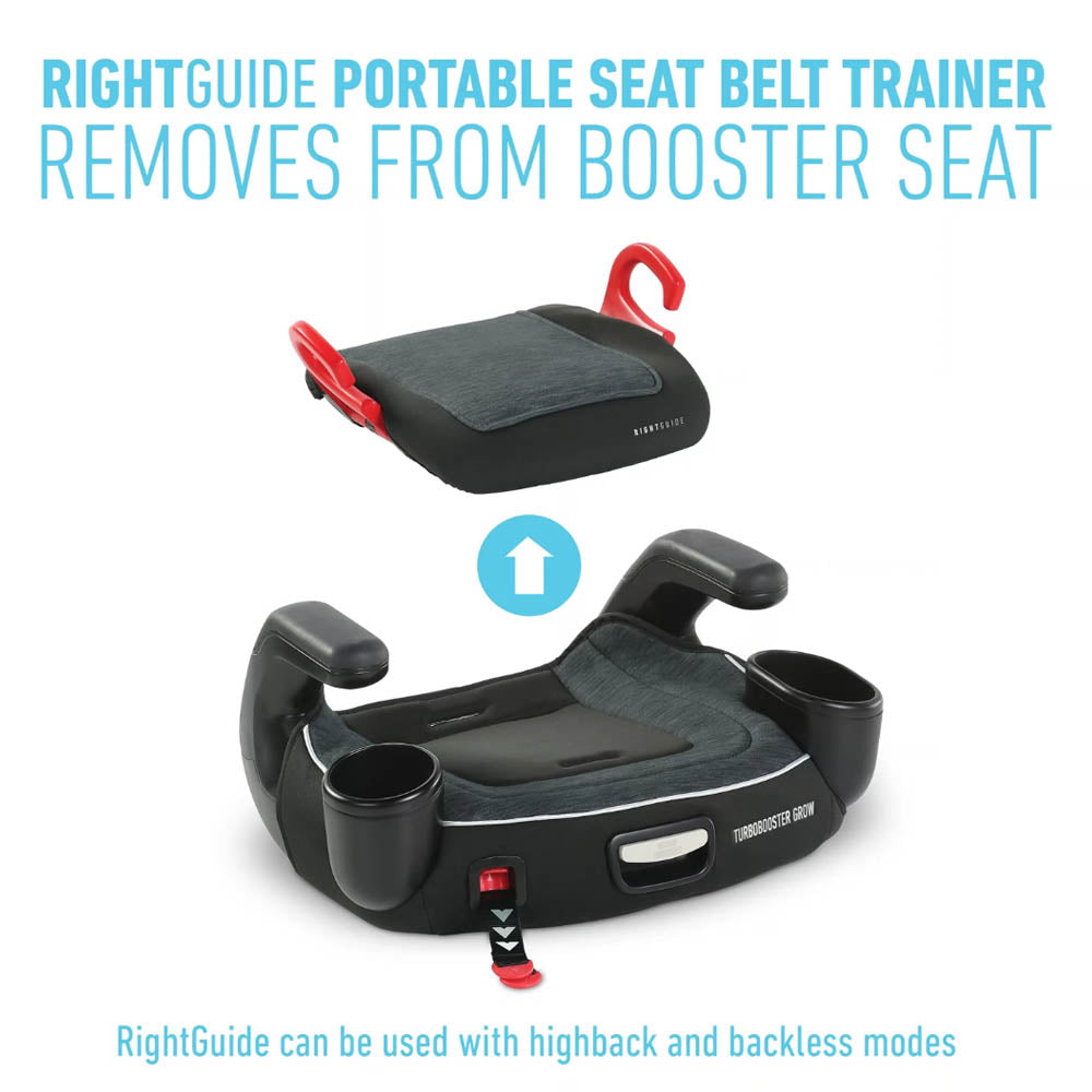 Graco® Turbobooster® Grow™ Highback Booster ft. RightGuide™ Seat Belt Trainer™ - West Point (Online Exclusive)