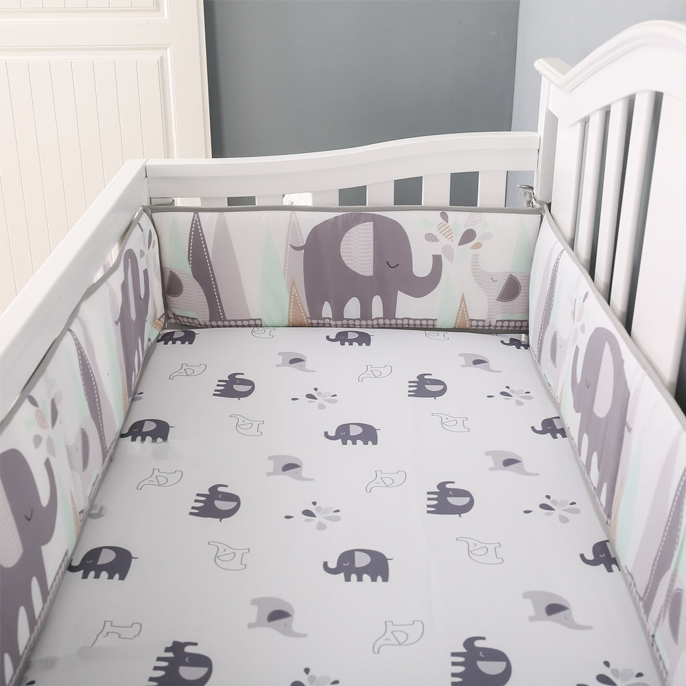 Happy Cot 100% Polyester Bedding Set - Elephant Games (N17)