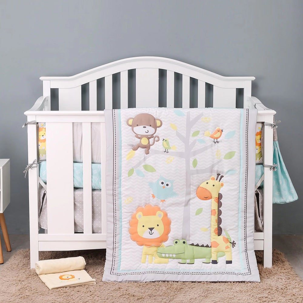 Happy Cot 100% Polyester Bedding Set - Jungle Summit (N18)