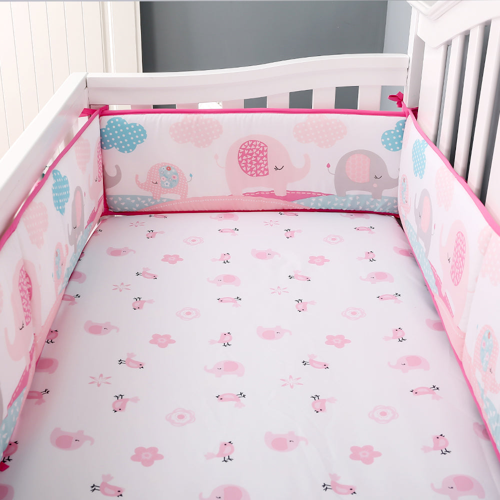 Happy Cot 100% Polyester Bedding Set - Elephant March (P18)