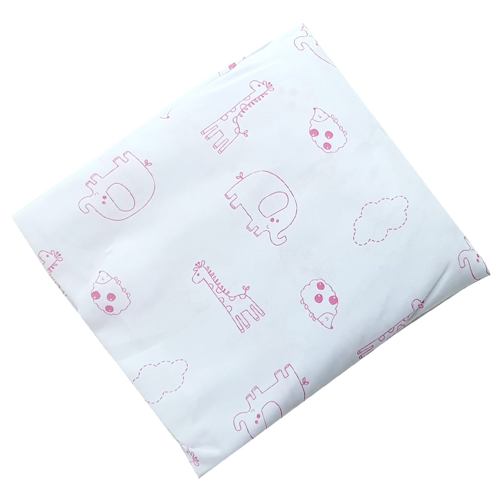 Happy Cot 100% Polyester Fitted Sheet - Fun in the Moon (P17)