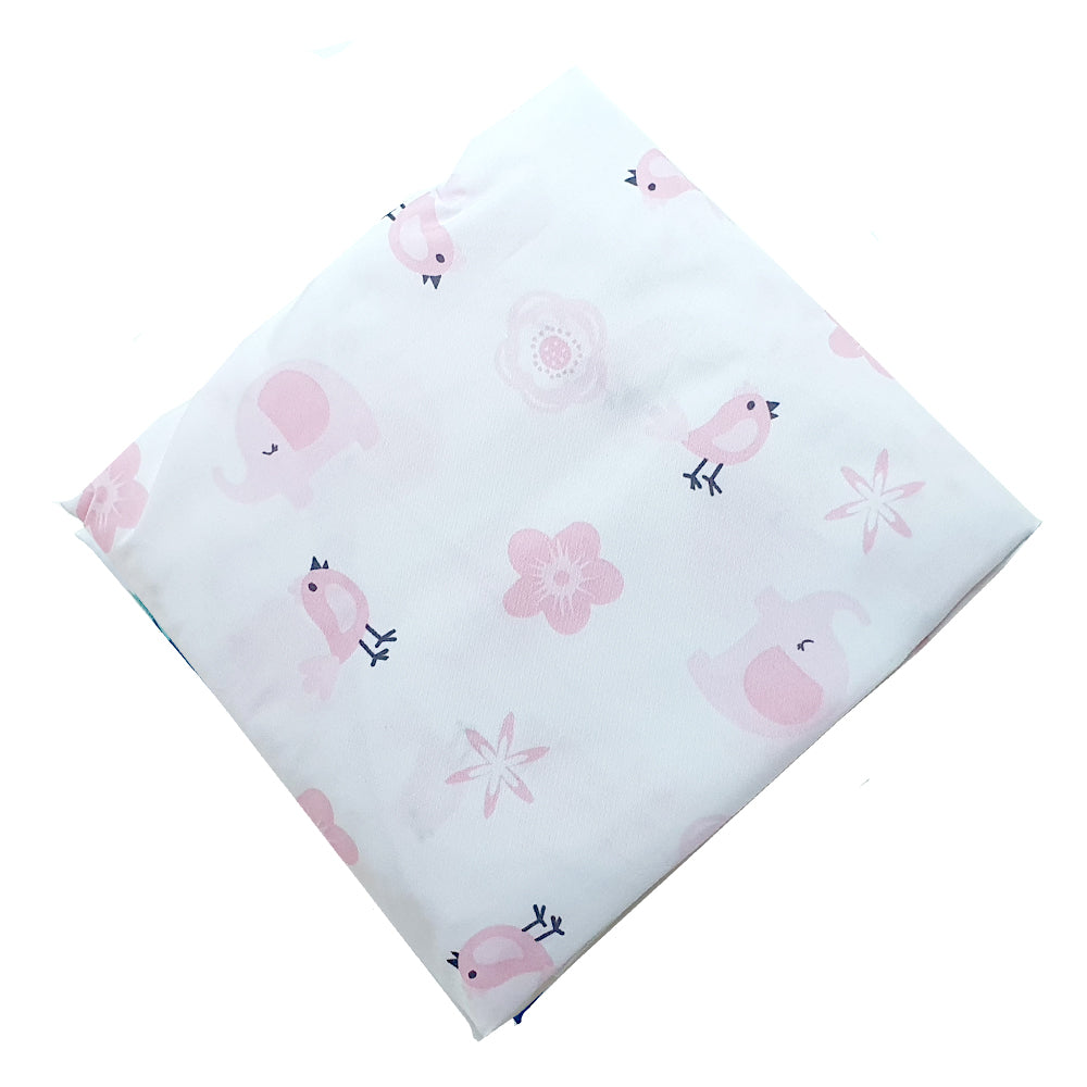 Happy Cot 100% Polyester Fitted Sheet - Elephant March (P18)