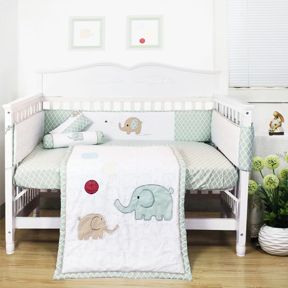 Happy Cot 100% Cotton Bedding Set - Eleplay (3pcs / 5pcs)