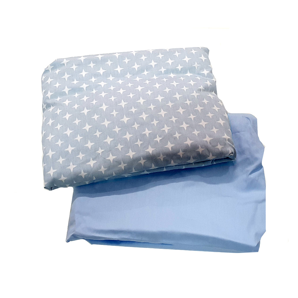 Happy Cot 100% Cotton Fitted Sheet - Full of Love (Pack of 2)