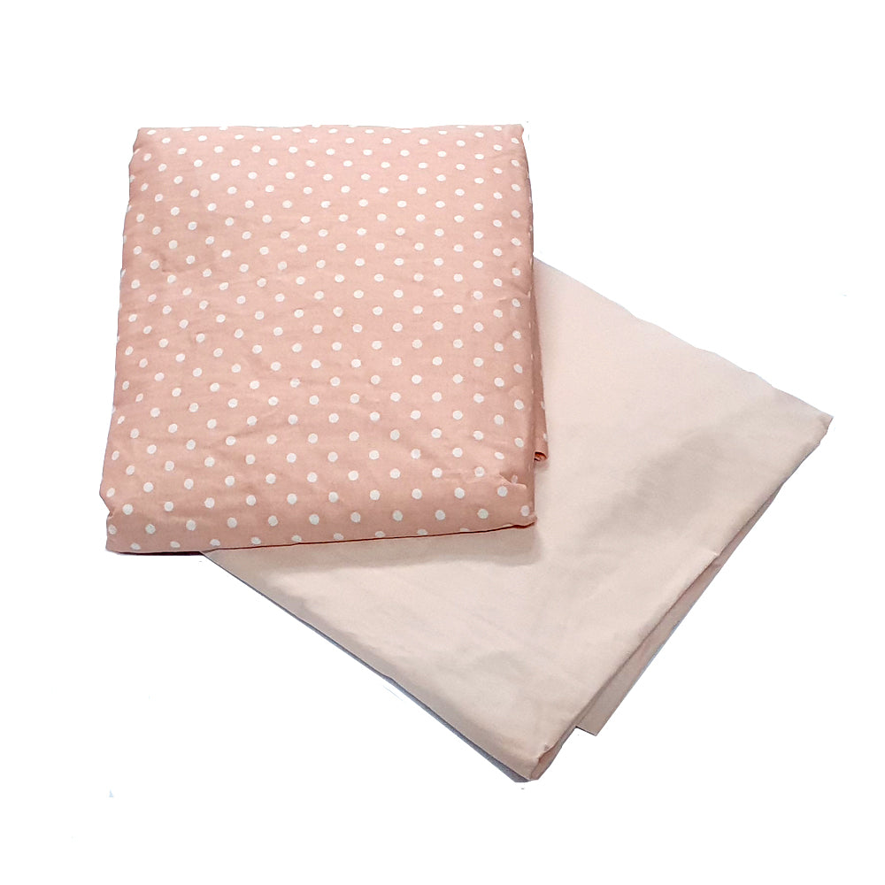 Happy Cot 100% Cotton Fitted Sheet - Have a Nice Day (Pack of 2)