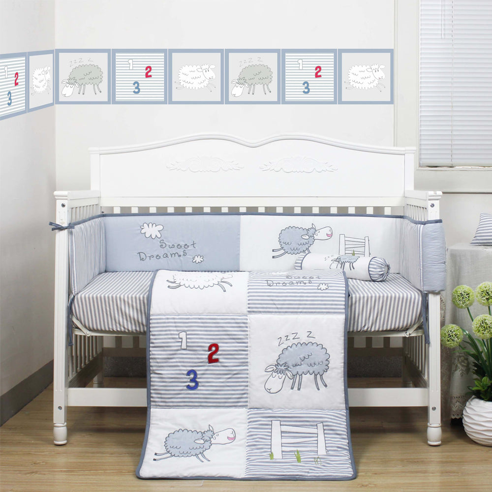 Happy Cot 100% Cotton Bedding Set - Sweet Dreams (3pcs / 5pcs)