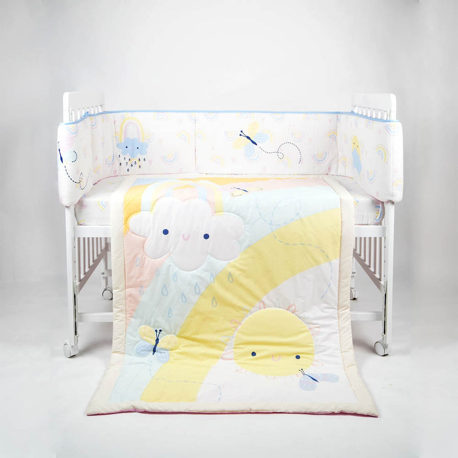 Happy Cot 100% Cotton 3pcs Bedding Set Over the Rainbow