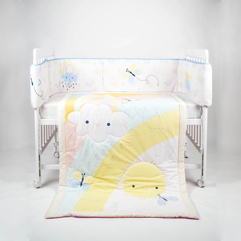 Happy Cot 100% Cotton 3pcs Bedding Set - Over the Rainbow