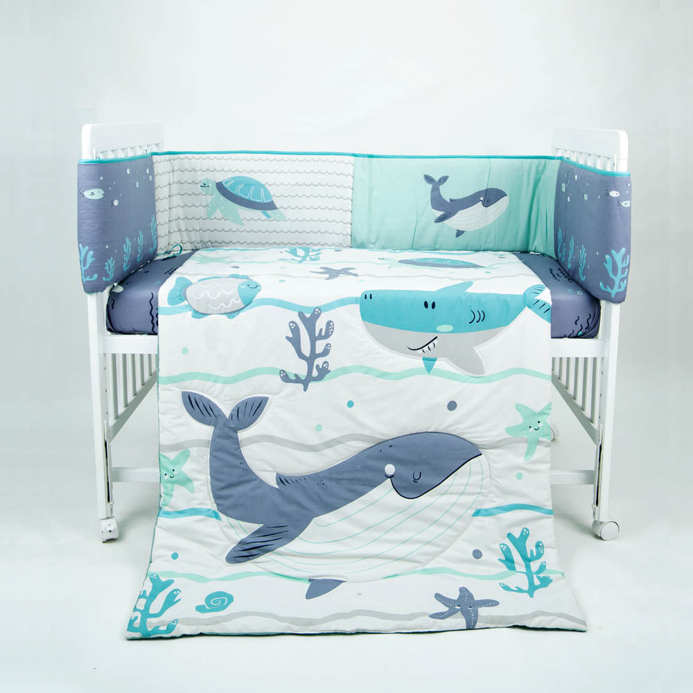 Happy Cot 100% Cotton 3pcs Bedding Set - Under the Sea