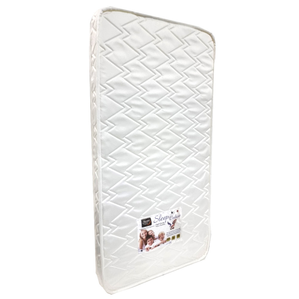 Happy Cot 4" High Density Anti Dust Mite Upholstered Foam Mattress - White - PREORDER ETA 2 WEEKS