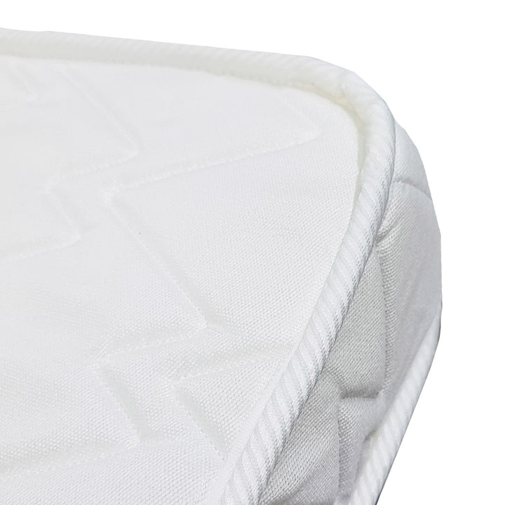 Happy Cot 4" High Density Anti Dust Mite Upholstered Foam Mattress - White - PREORDER ETA 2 WEEKS